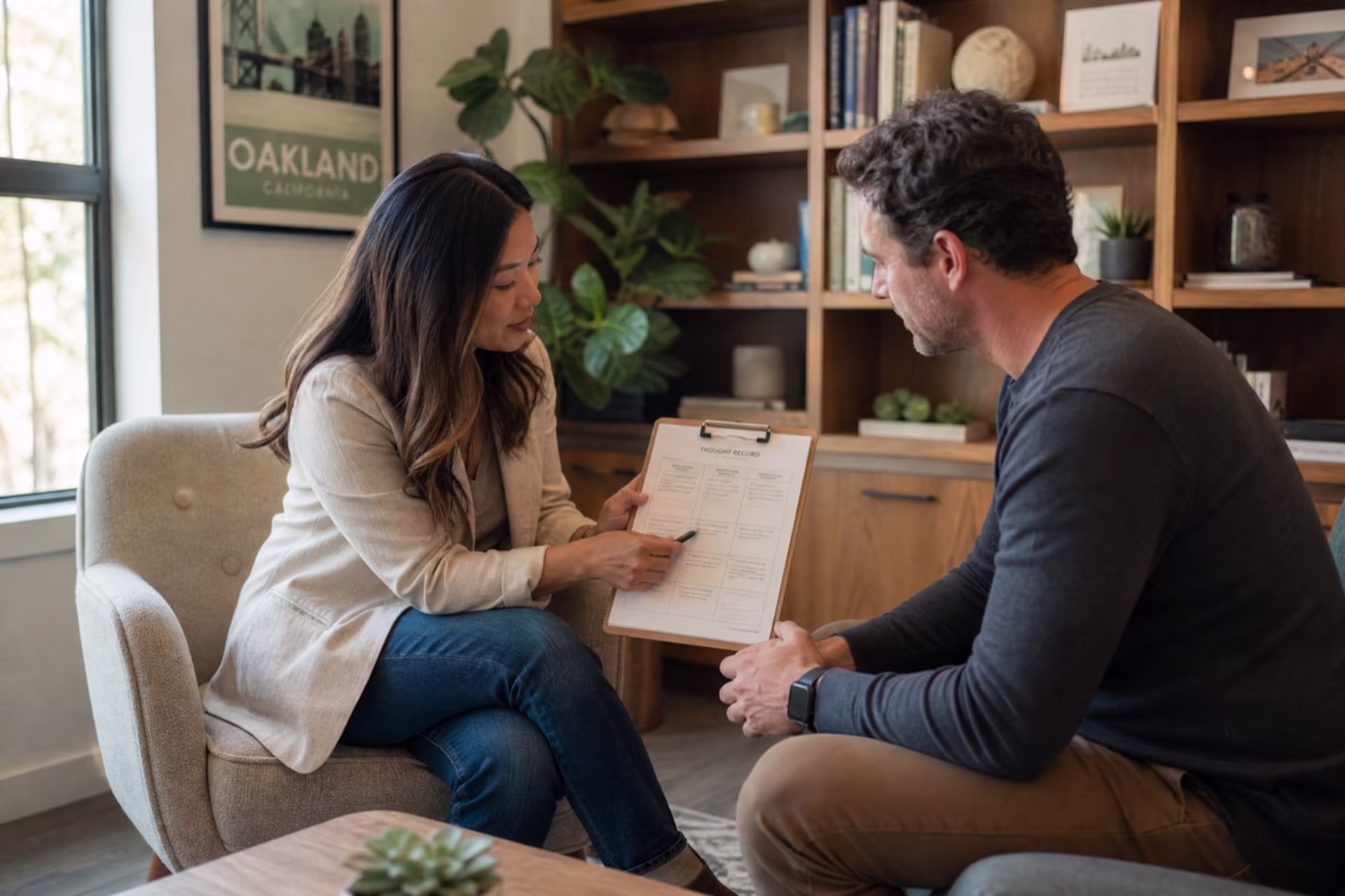 CBT therapy session Oakland Bay Area