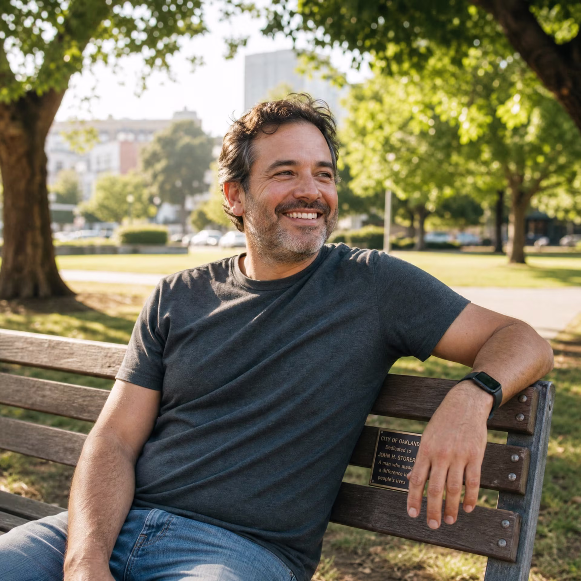 Person at peace after Oakland depression therapy