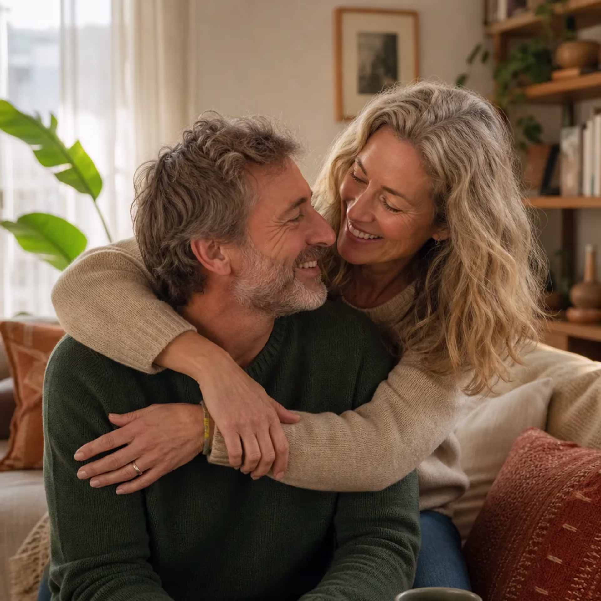 Long-term couple enjoying renewed desire after San Francisco sex therapy — sex therapist in San Francisco near me