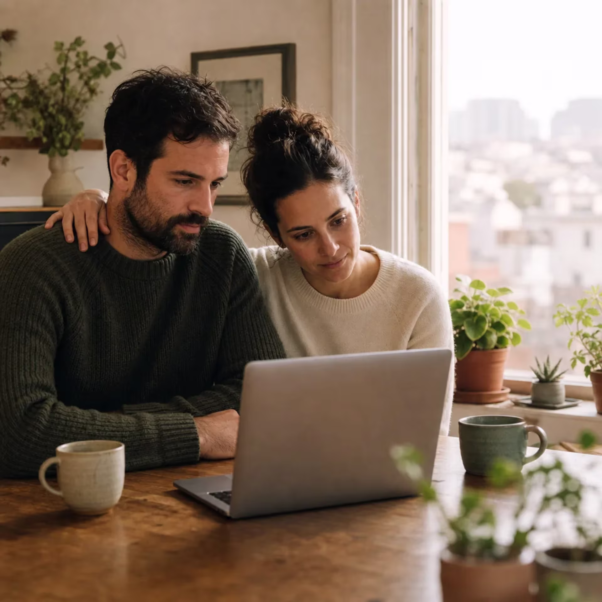 Couple attending online sex therapy in San Francisco from home by video — online sex therapy California near me