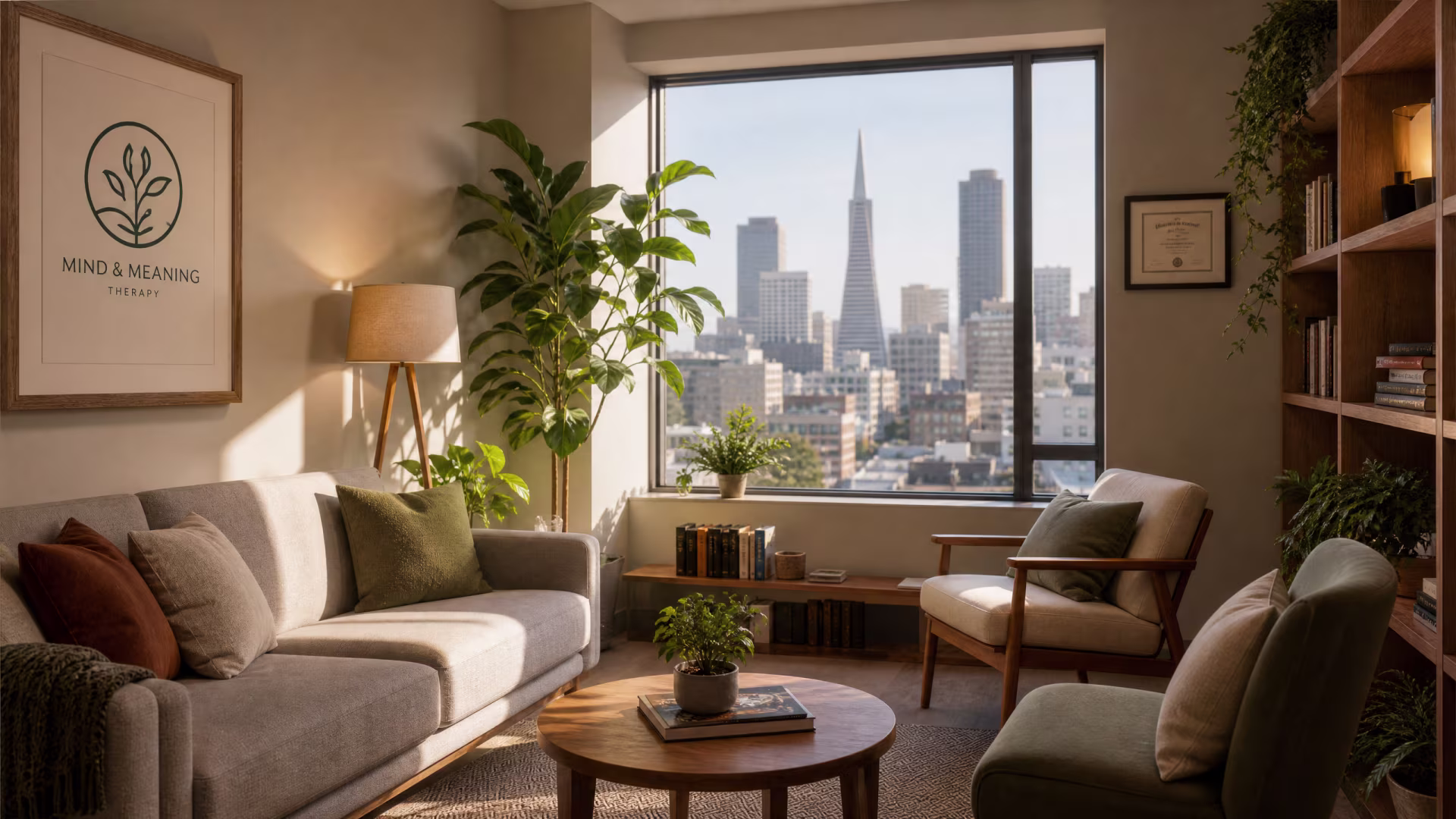 Welcoming therapy office at Bay Area CBT Center in San Francisco near me in San Francisco, CA