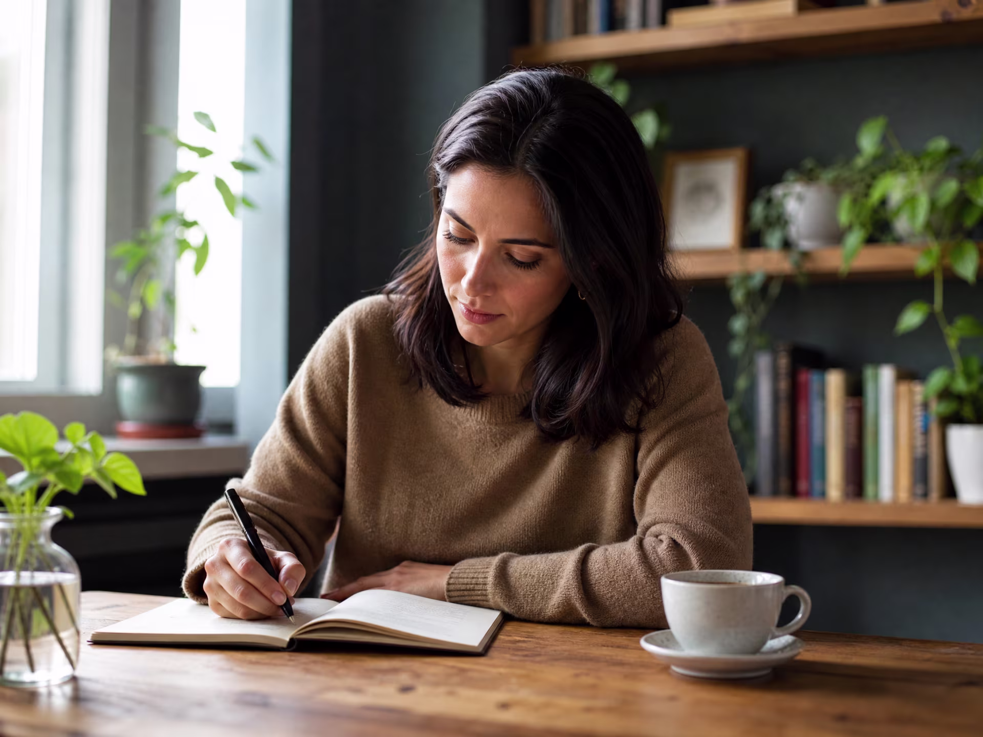 Client practicing mindfulness during therapy near me in San Francisco, CA