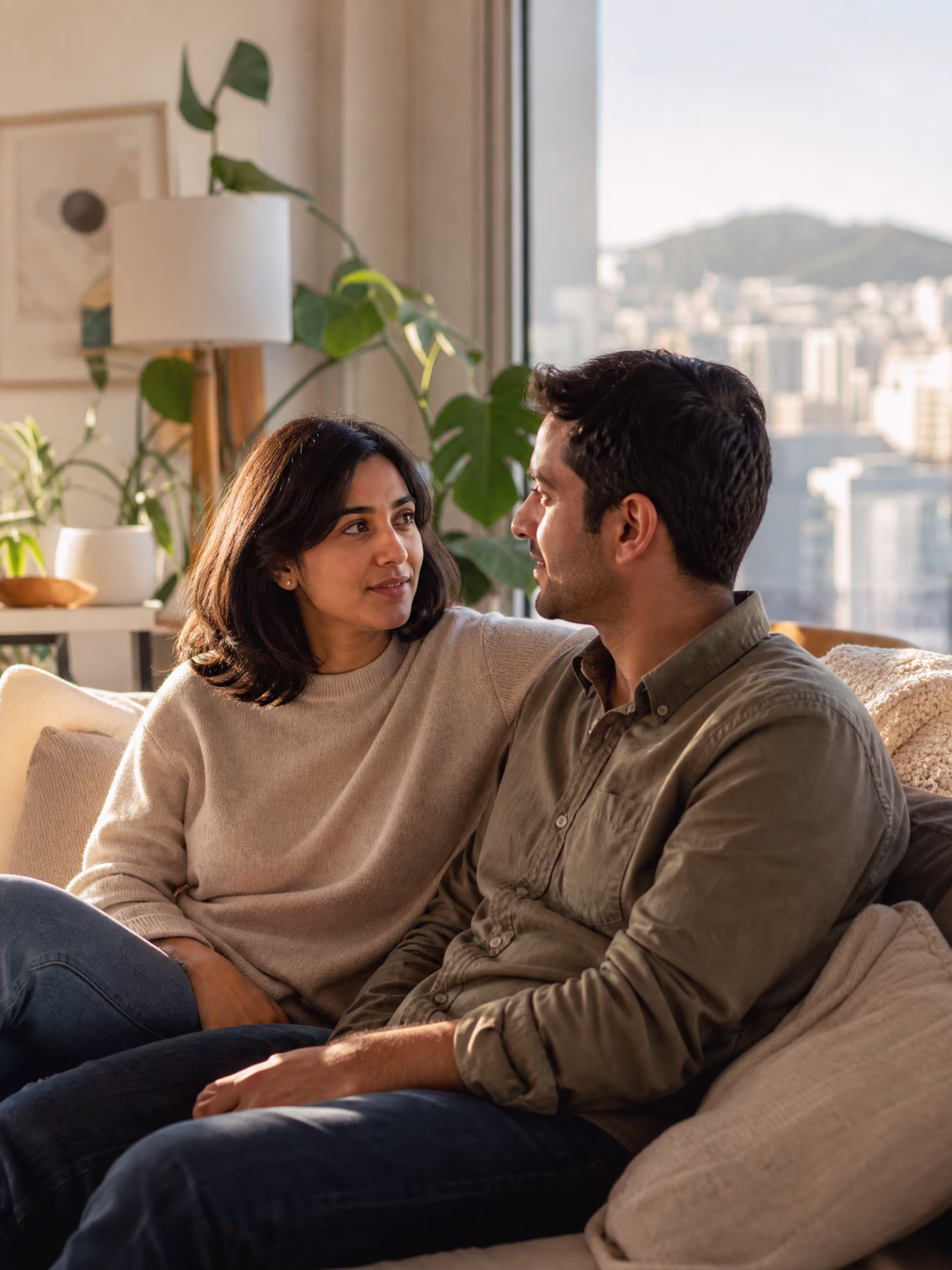 Couple communicating effectively after emotion regulation therapy