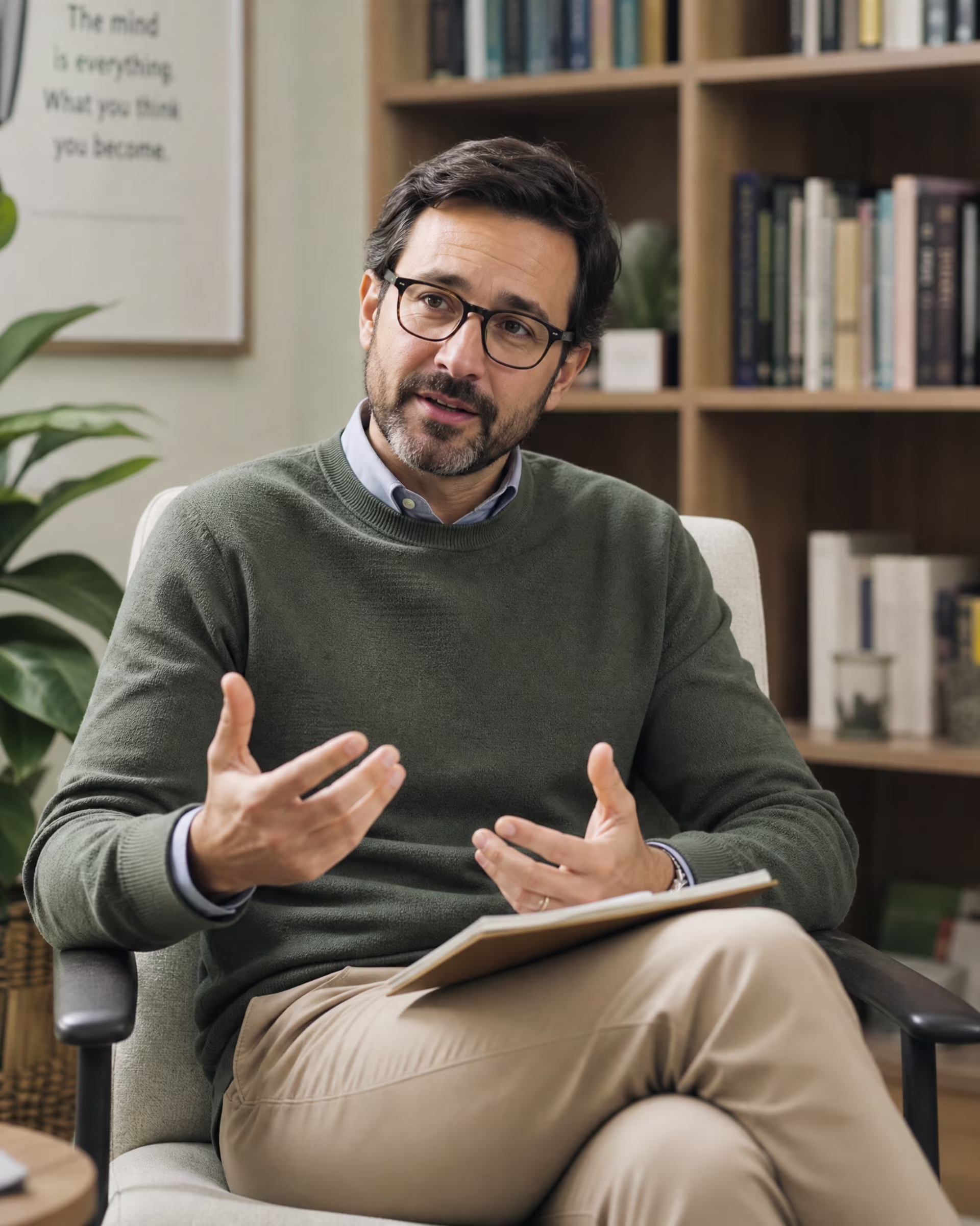 Therapist guiding a client through an ERP exposure exercise