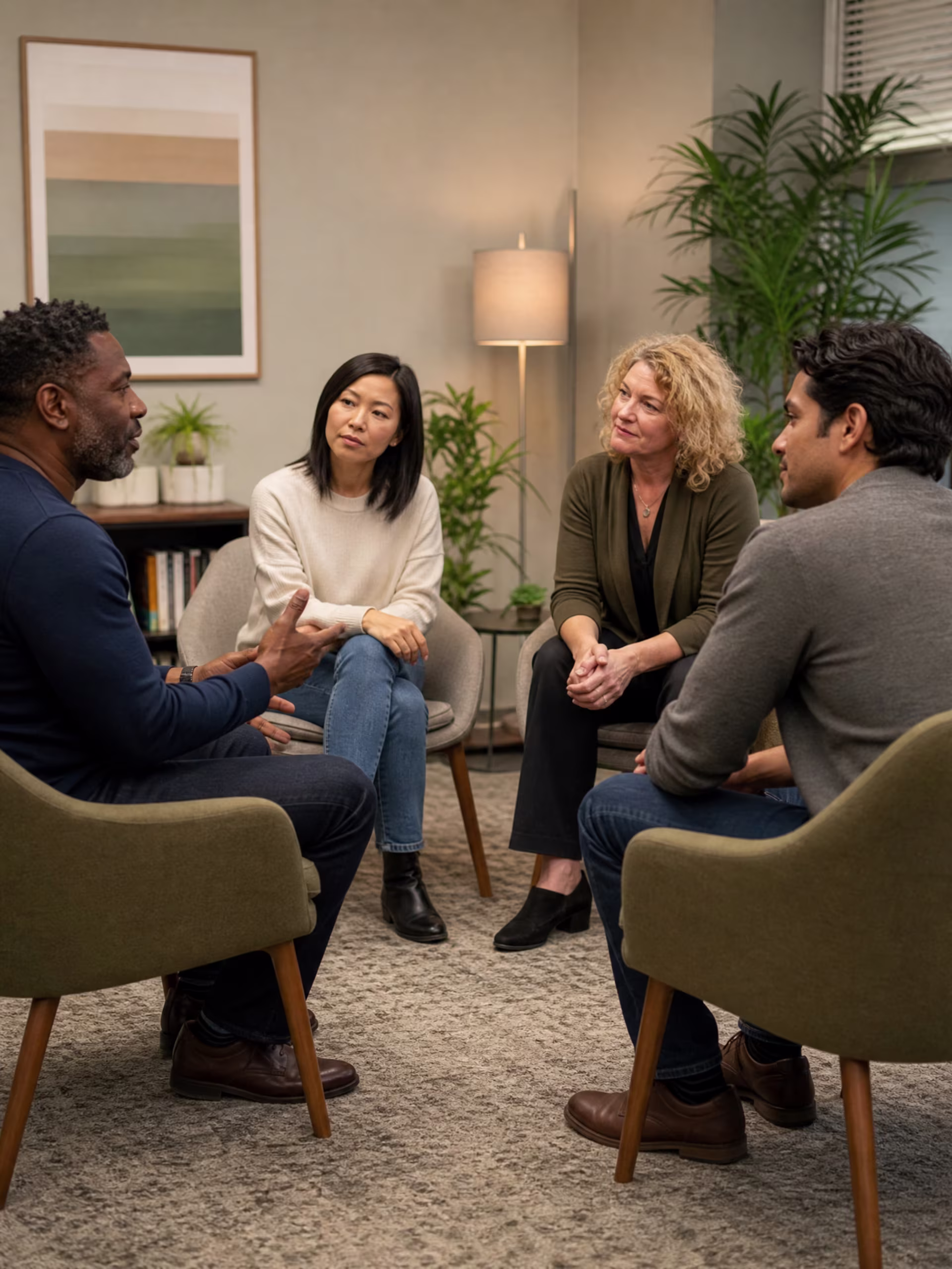 Group existential therapy session in San Francisco Bay Area near me in San Francisco, CA