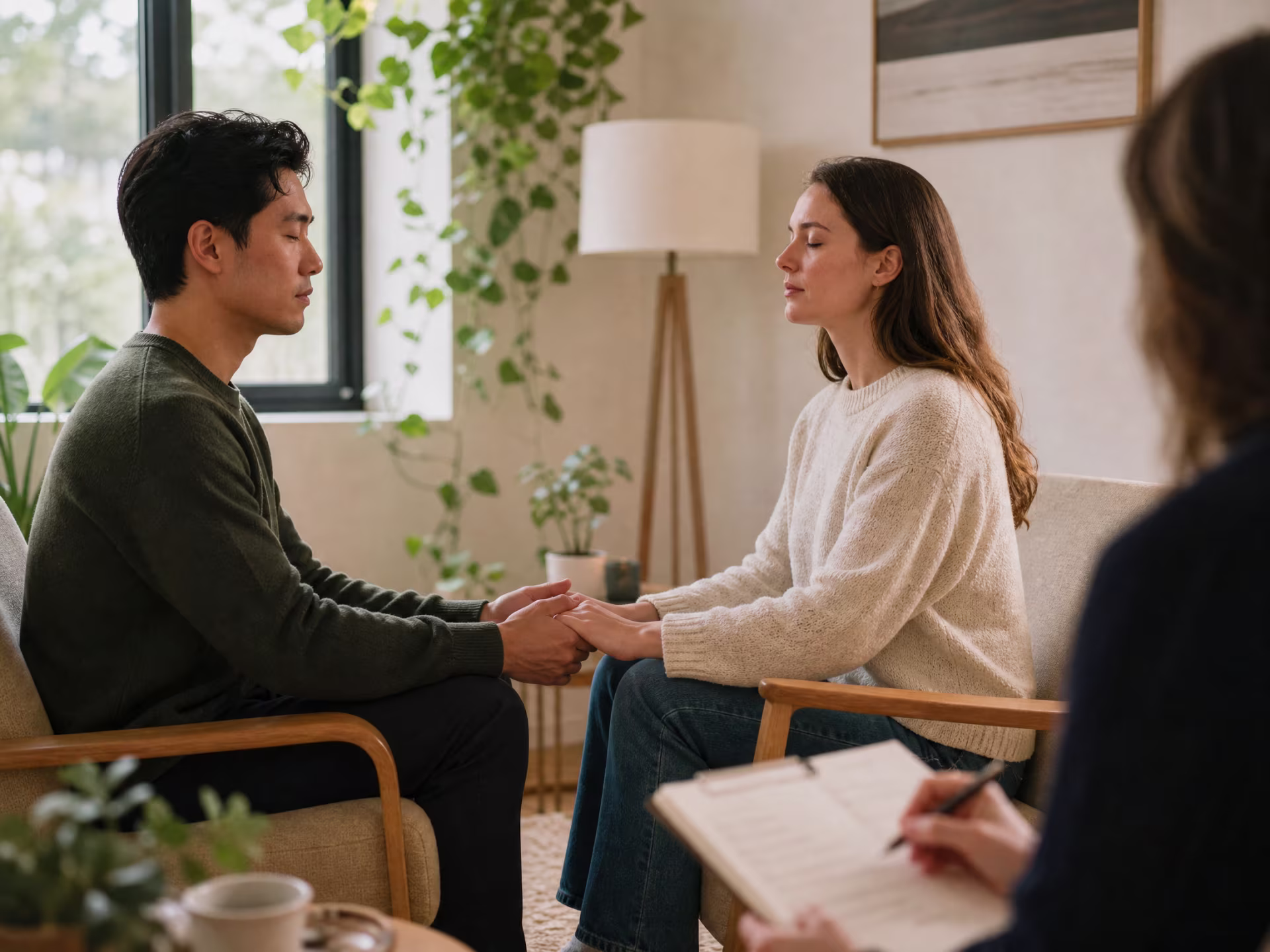 Teen practicing mindfulness exercises with therapist in San Francisco near me in San Francisco, CA