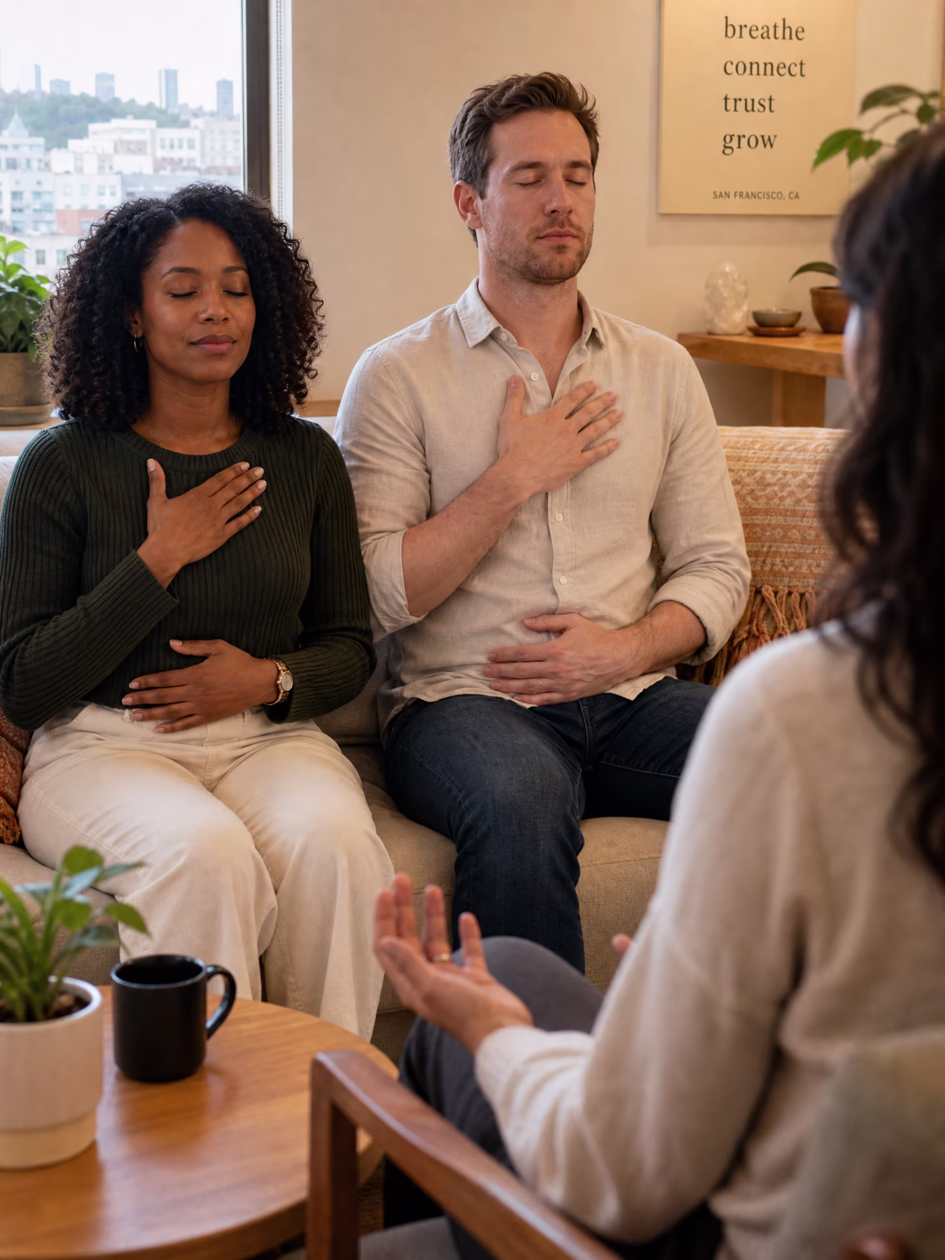 Couples mindfulness therapy session in San Francisco, CA near me in San Francisco, CA