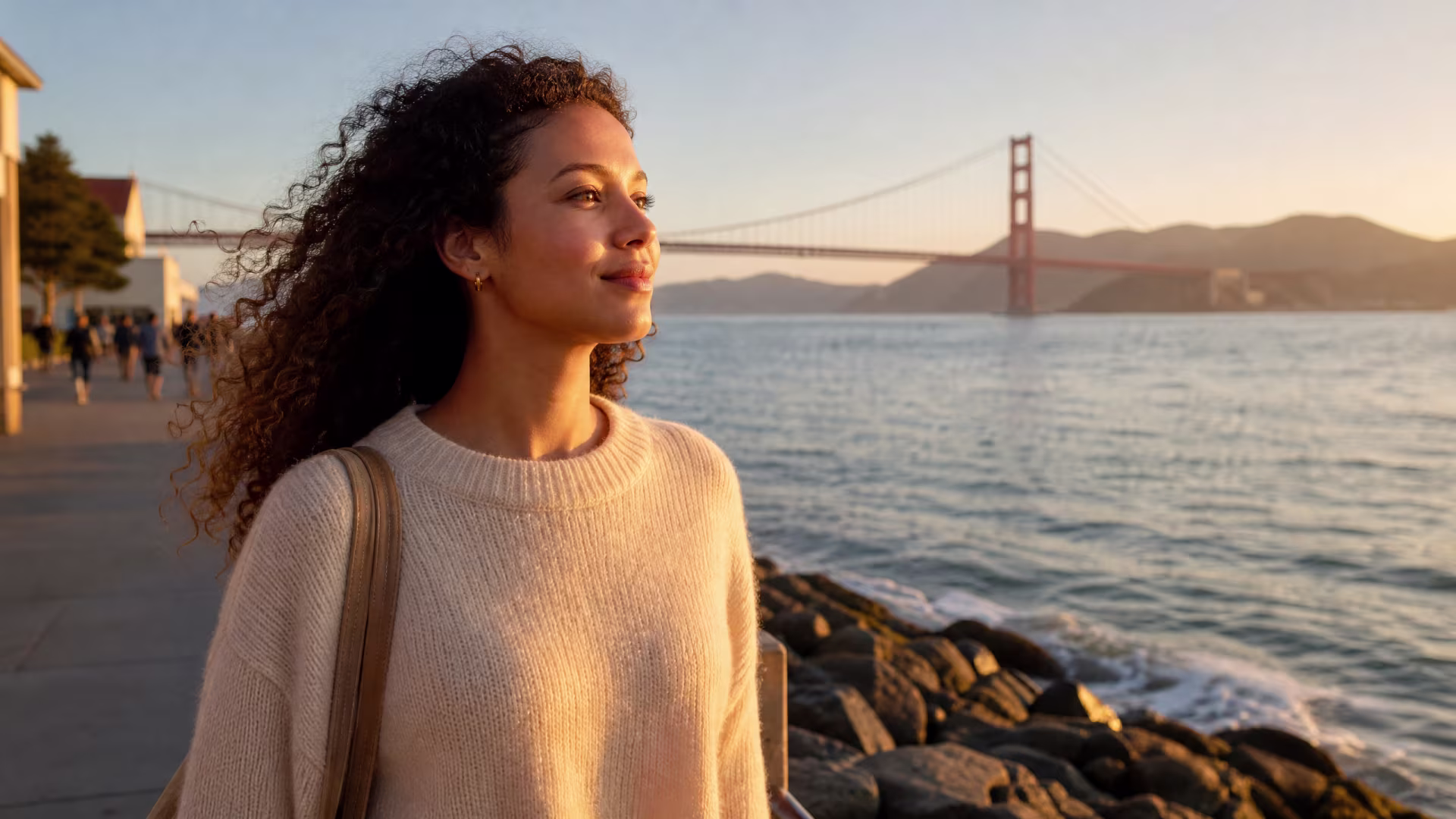 Person walking peacefully after mindfulness therapy session in San Francisco near me in San Francisco, CA