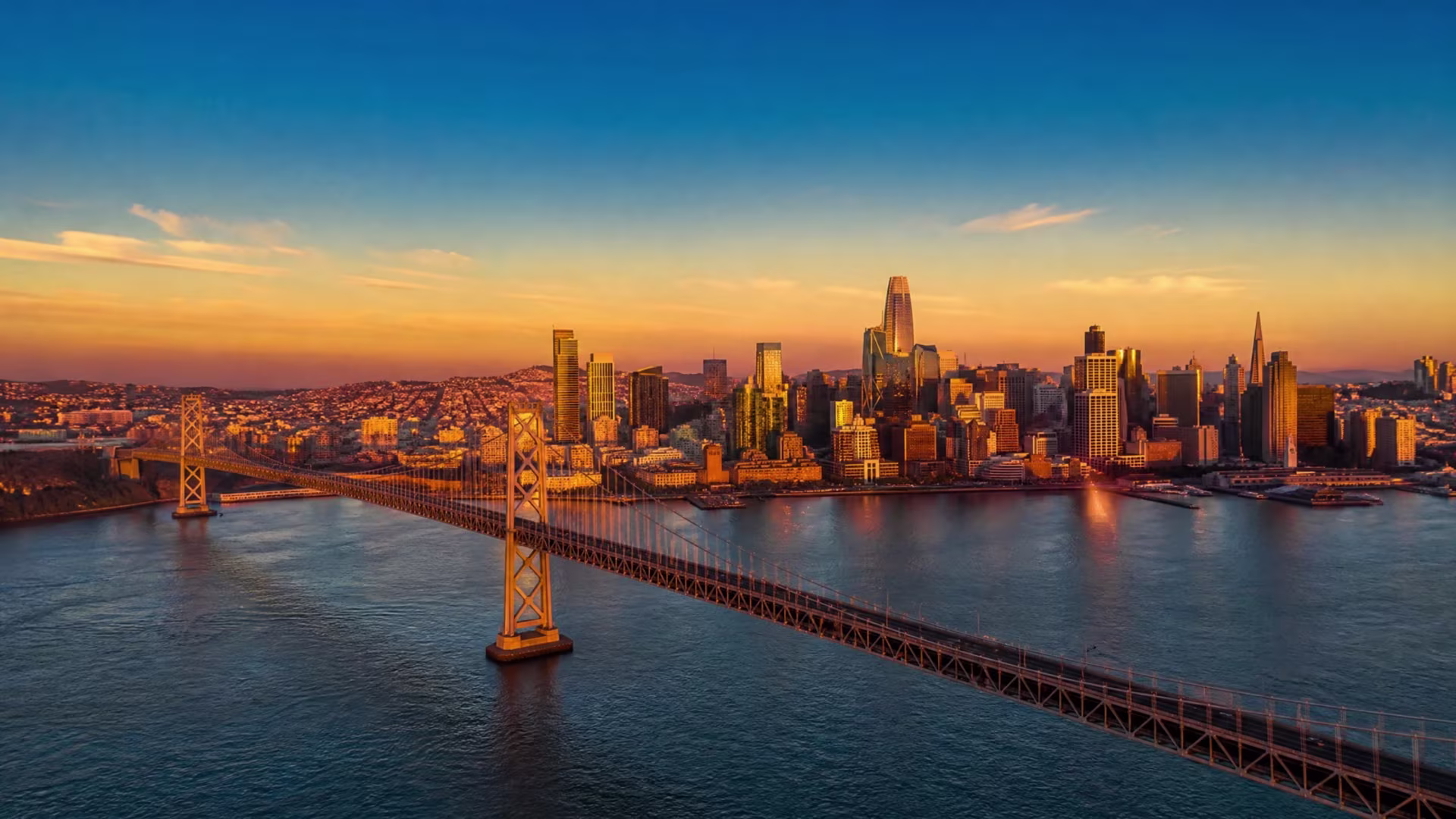 San Francisco skyline at dusk — book OCD treatment near me at Bay Area CBT Center