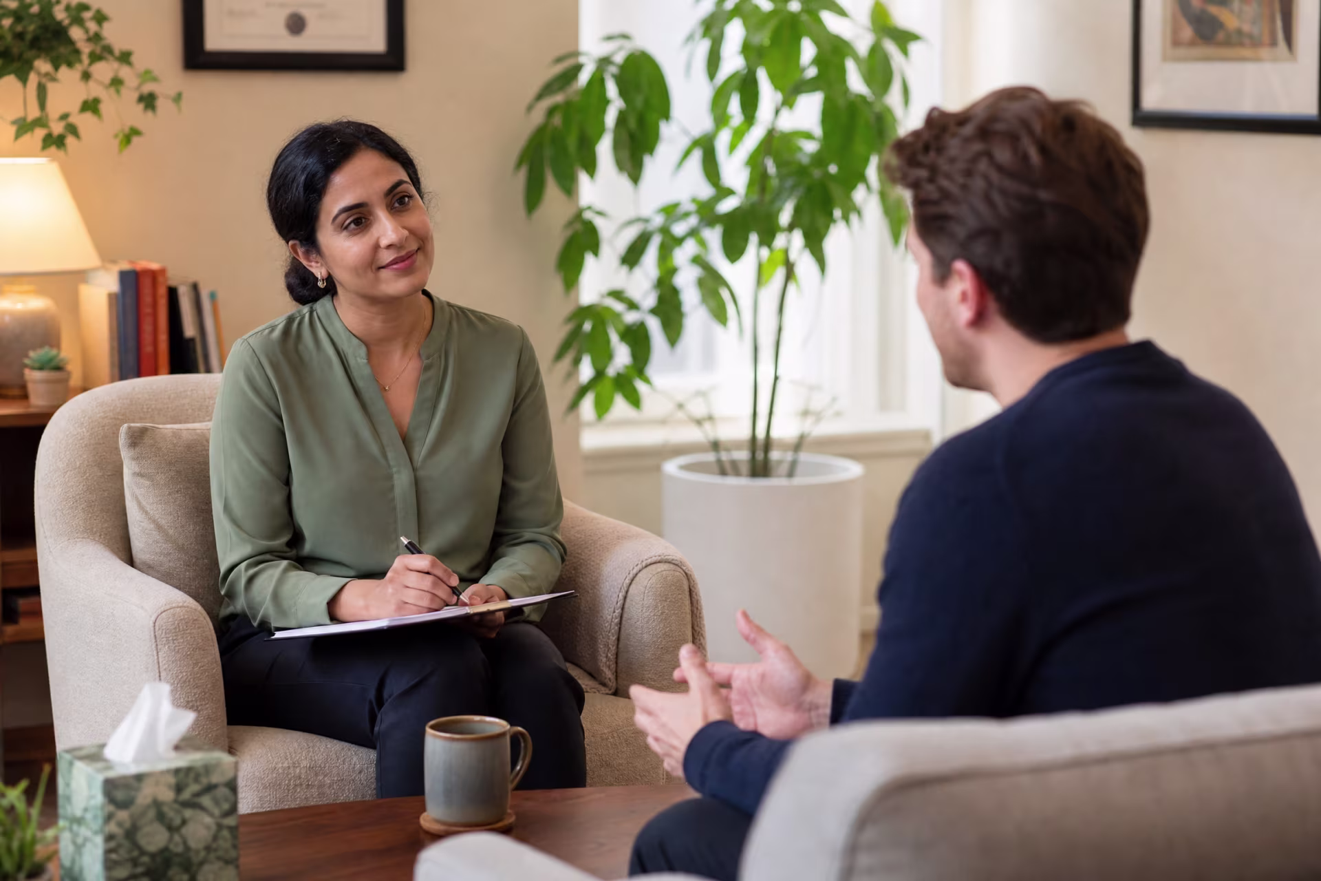 Prolonged exposure therapist conducting PE therapy session in San Francisco near me in San Francisco, CA