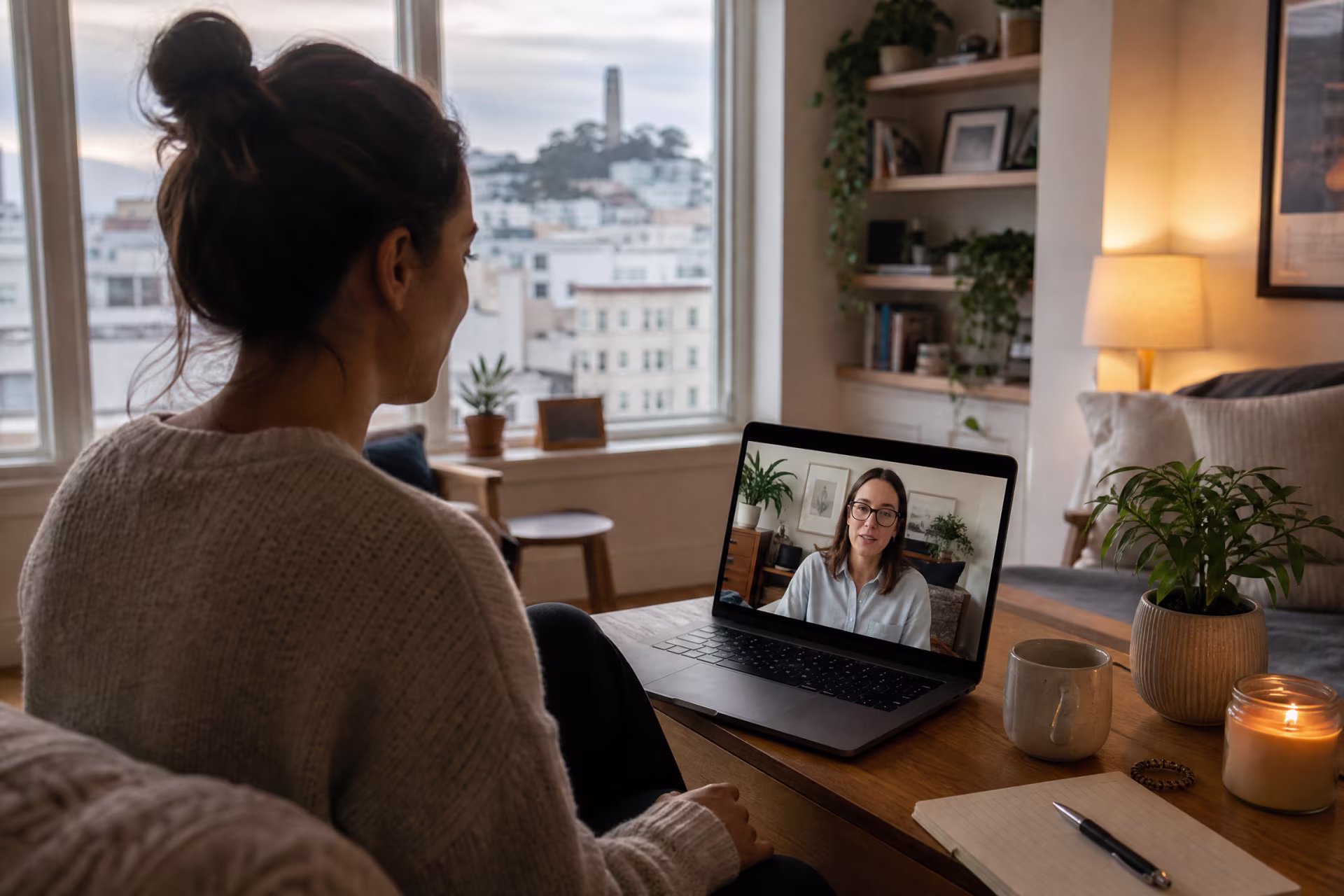 Telehealth relationship therapy near me serving clients across California from San Francisco