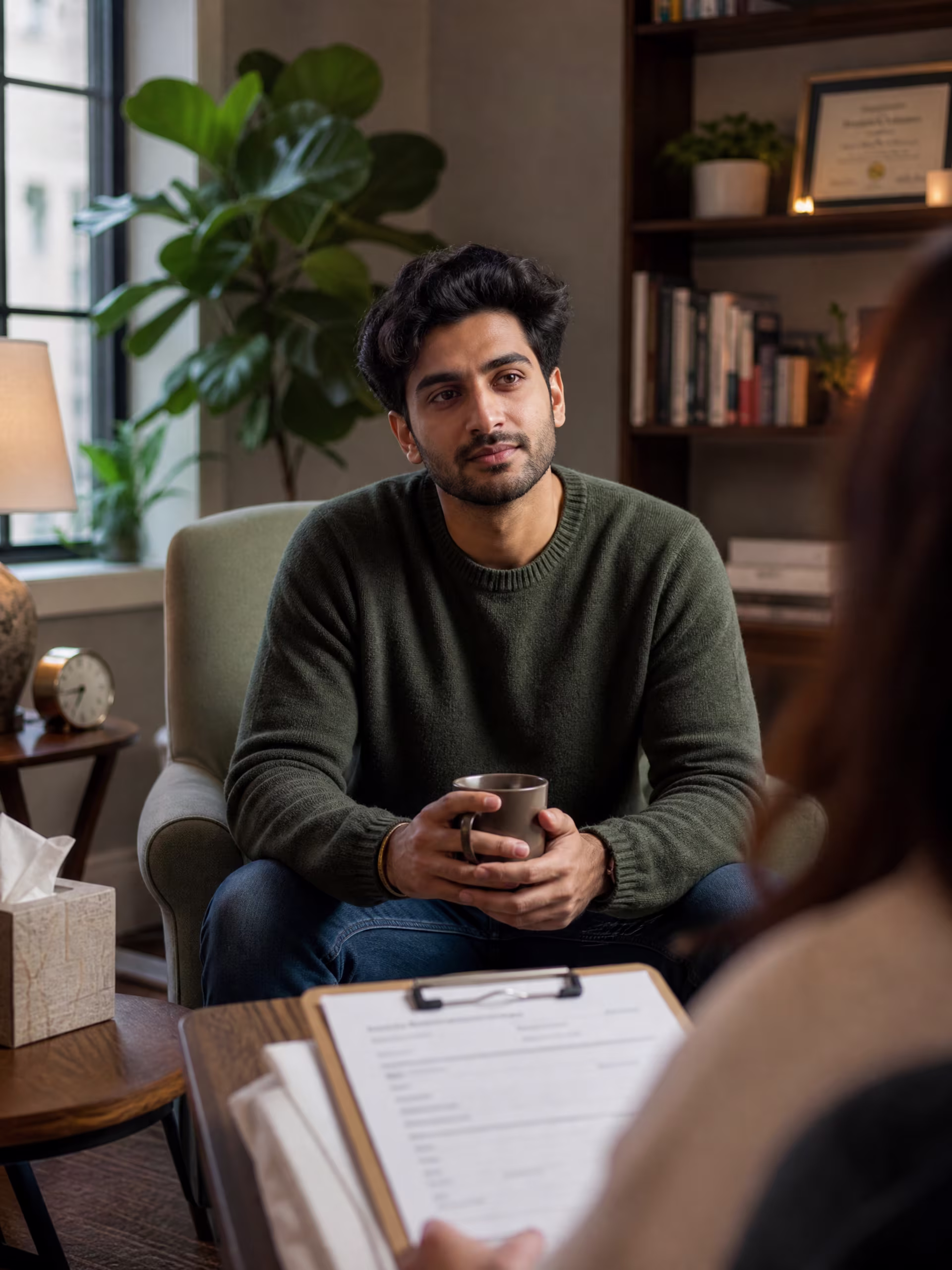 Experienced schema psychotherapist in San Francisco conducting first session assessment near me in San Francisco, CA