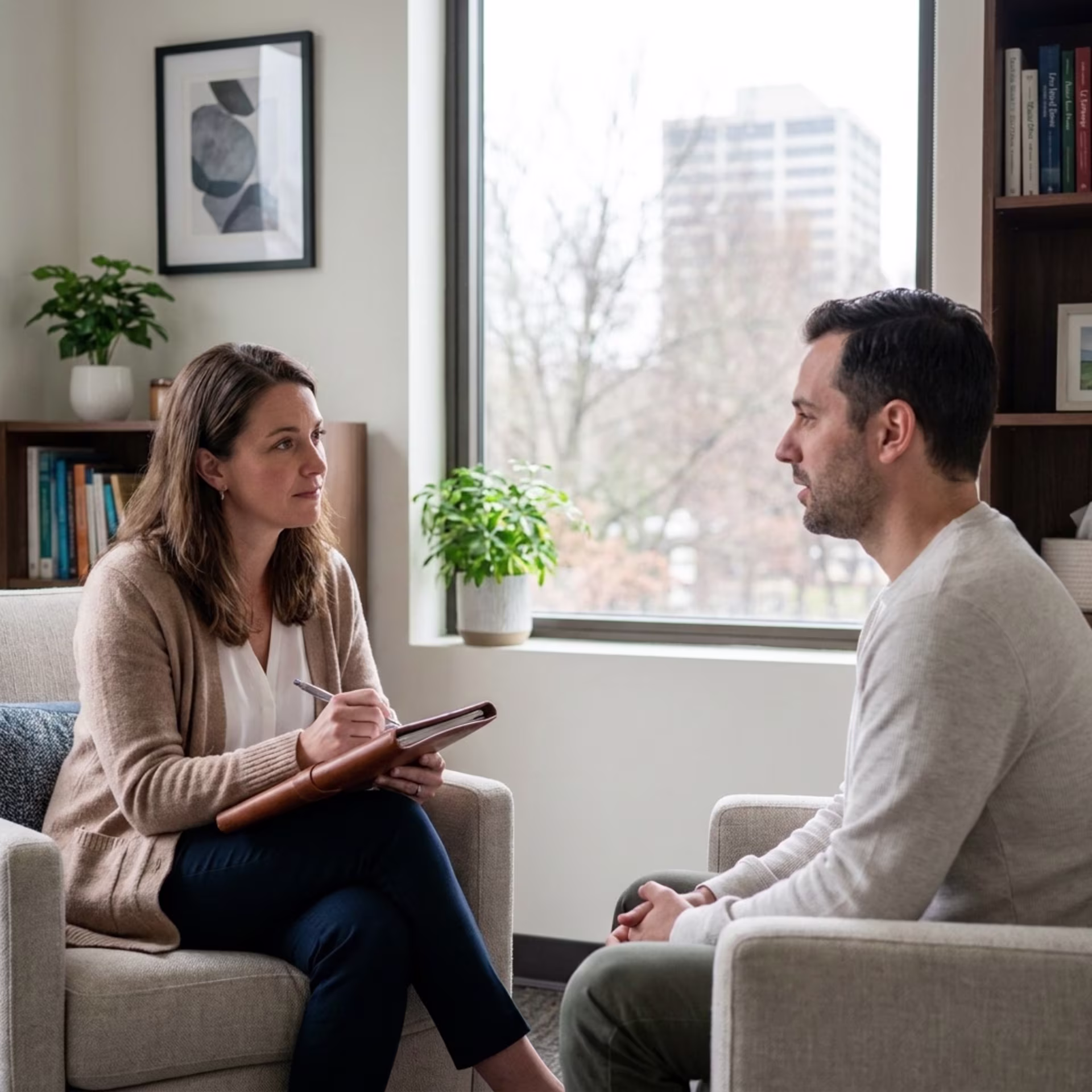 San Francisco social phobia therapist with client