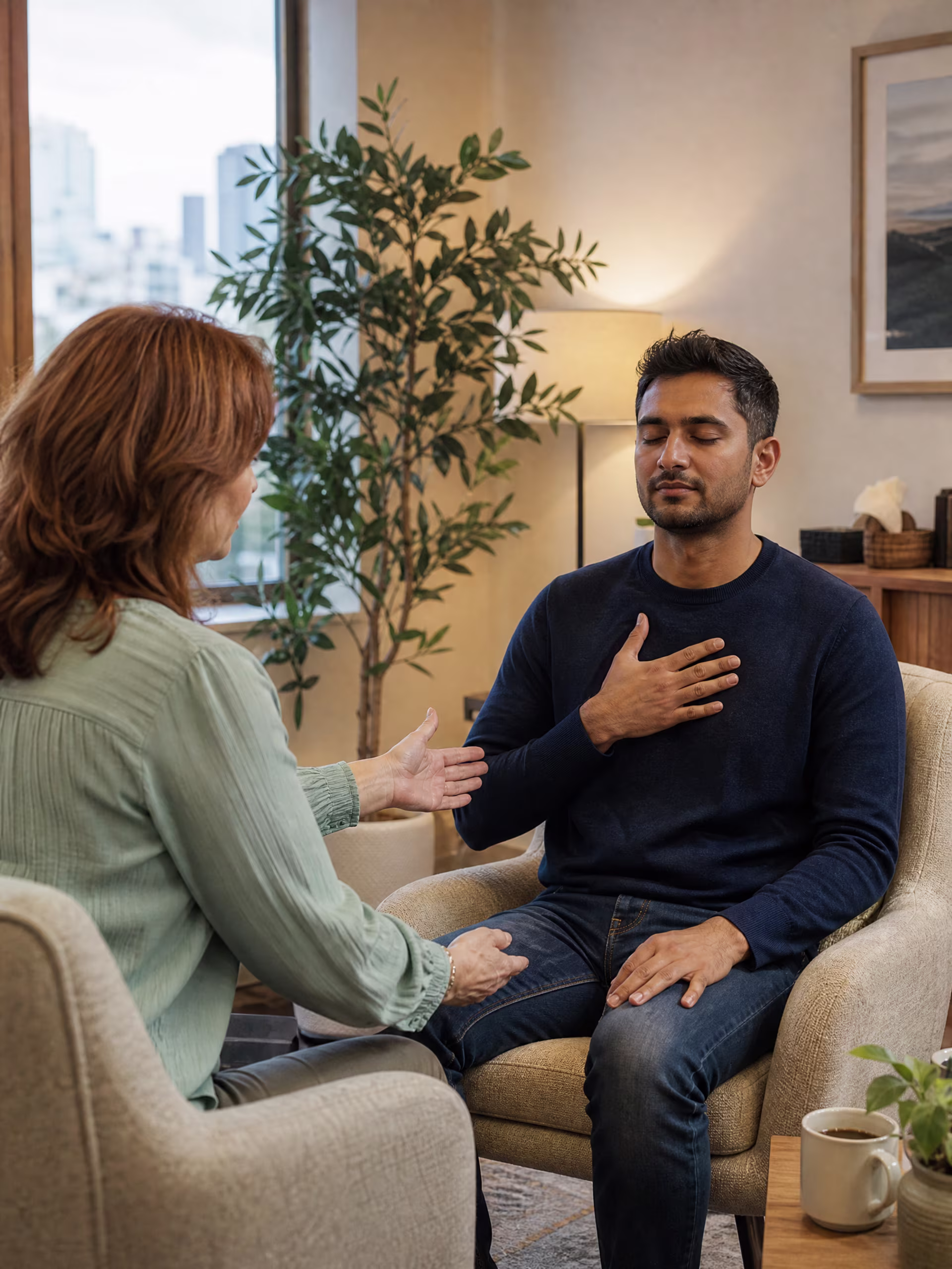 Somatic therapist in San Francisco during session near me in San Francisco, CA