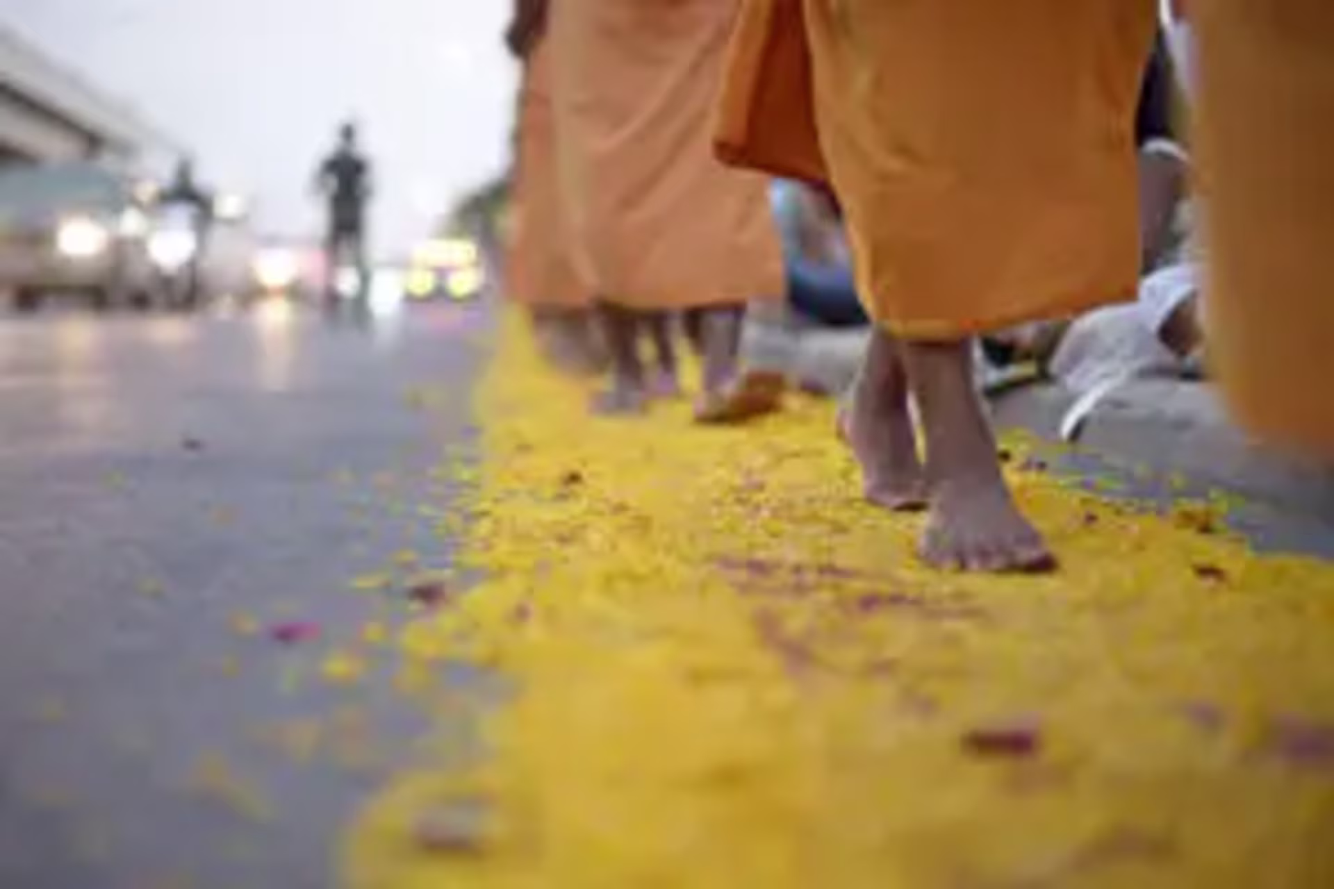 monks walking representing action oriented therapy in sf