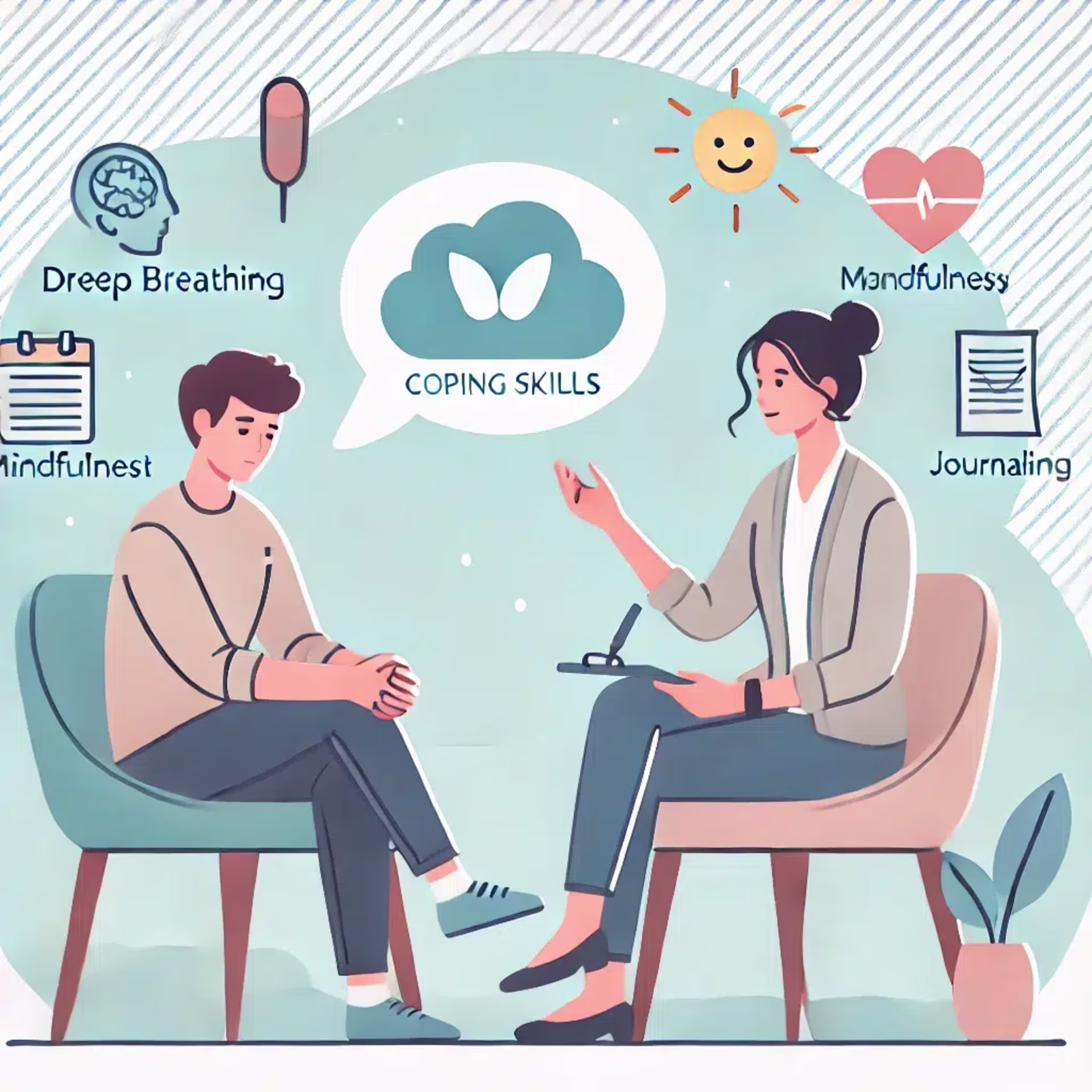 An illustration of a person managing their time effectively, with a planner and clock in hand, embodying better work-life balance.