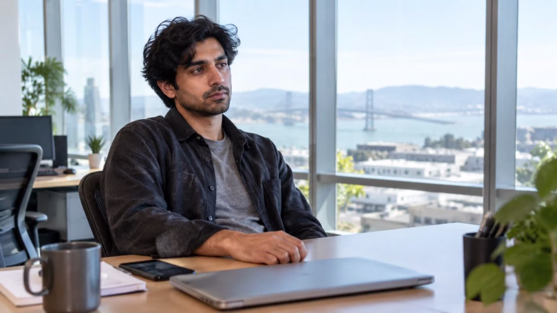 Signs you may need a burnout retreat: sitting with work stress in a San Francisco office instead of taking another long weekend