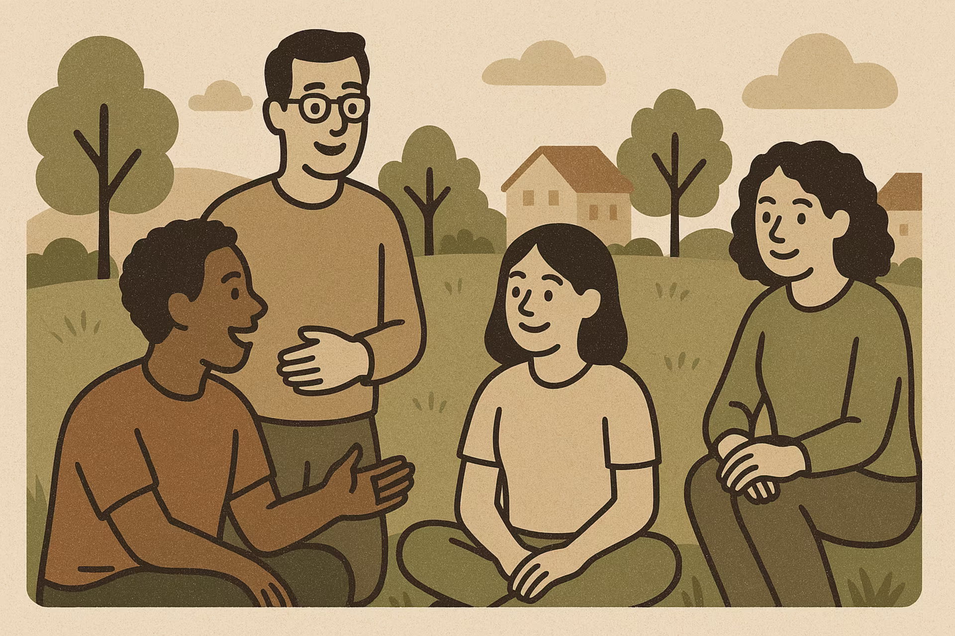 An illustration of resilience building against childhood trauma.