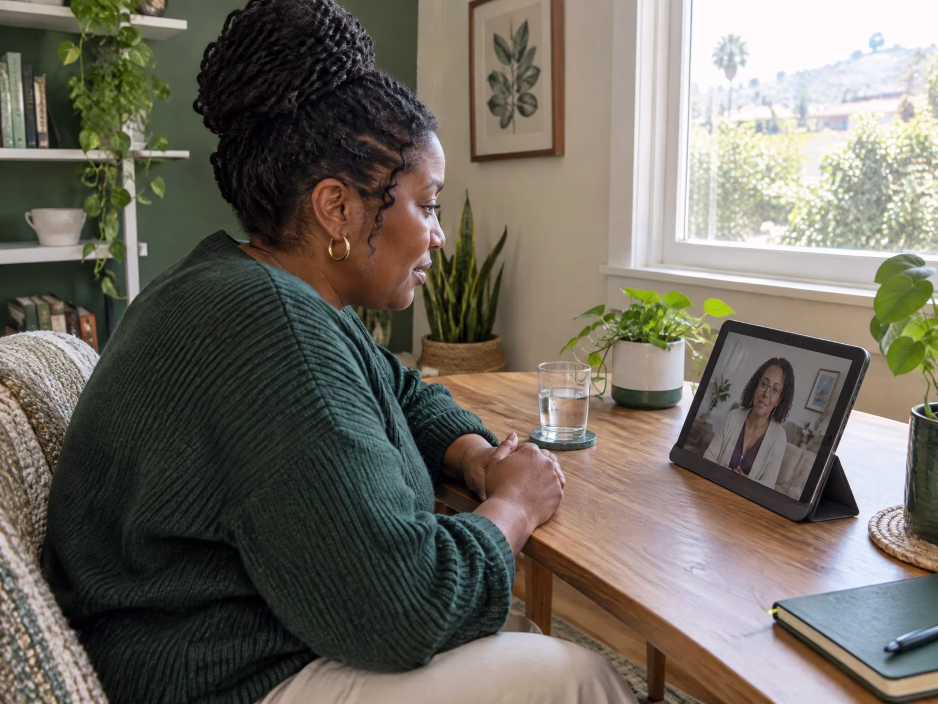 Young woman searching for anxiety therapy in San Jose near me