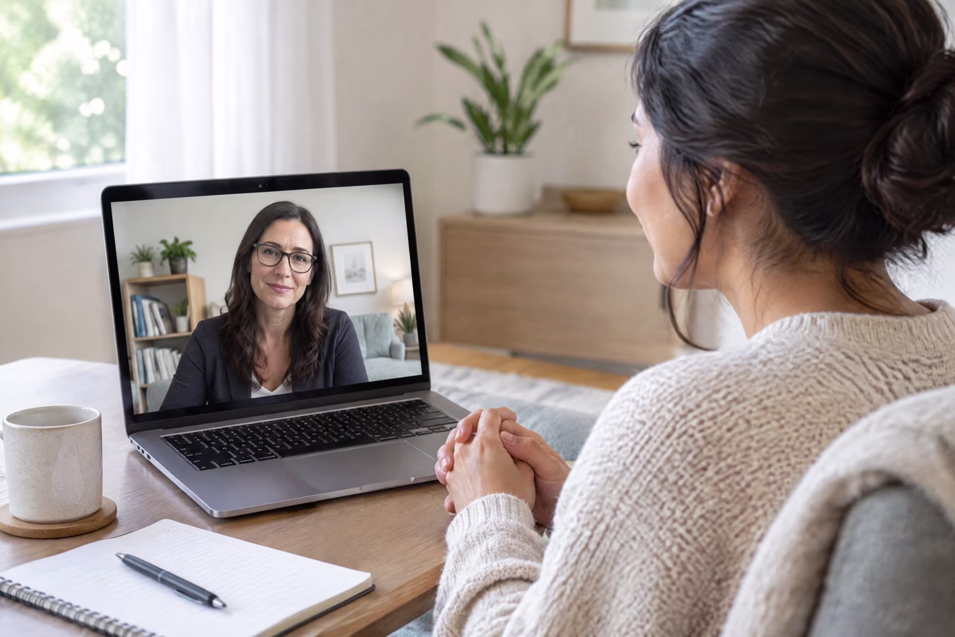 Young woman searching for intensive outpatient program in San Jose near me