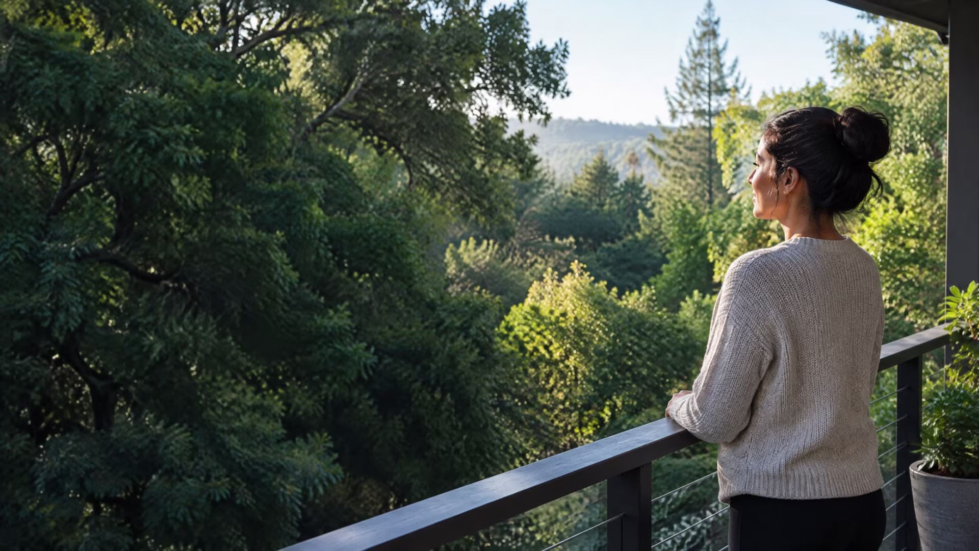 Adult pausing on a sunlit garden path in the South Bay, intensive outpatient program in San Jose near me