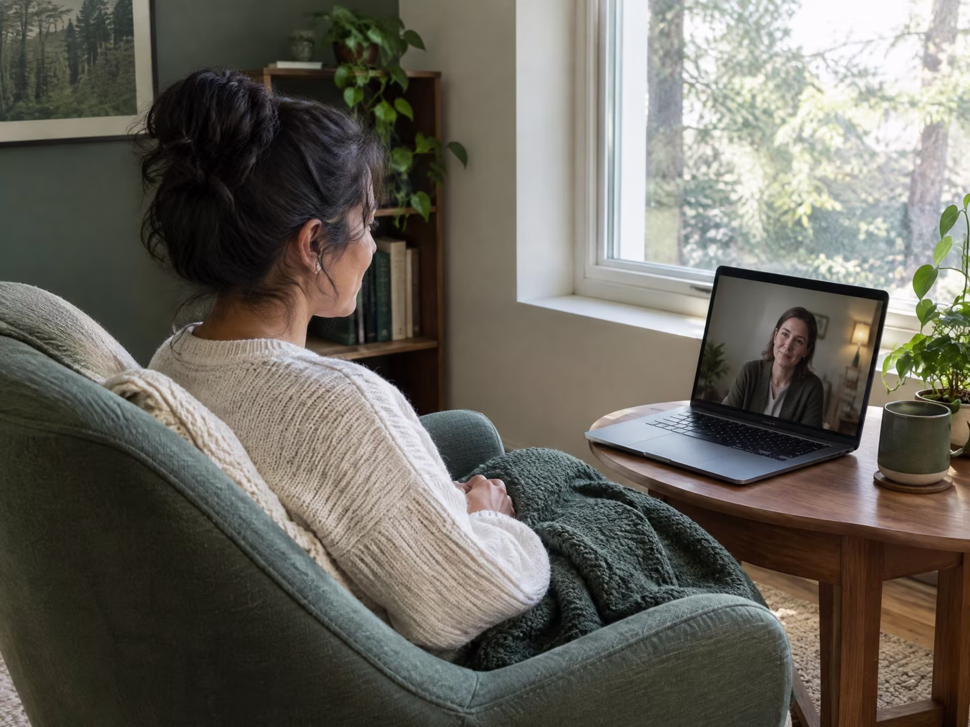 Young woman searching for san jose trauma therapy near me