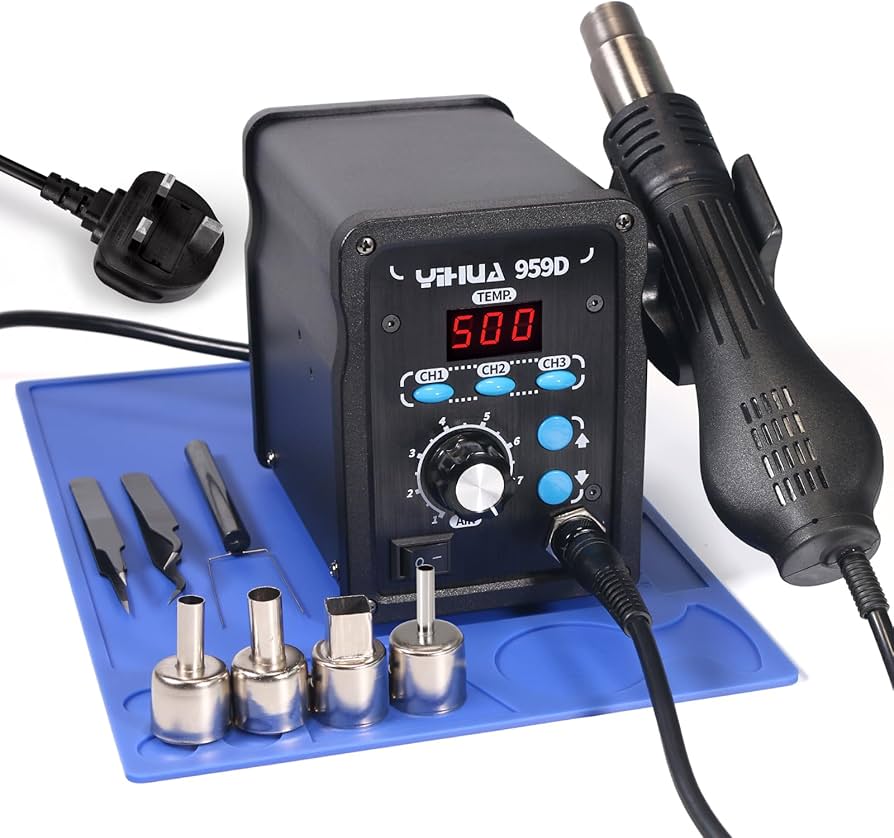 YIHUA 959D Hot Air Rework Station for SMD Soldering 3 Memory