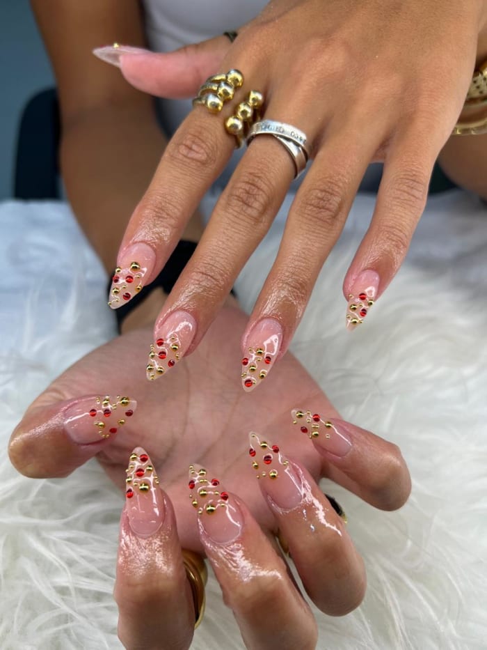 Lin nail artist stiletto nail set