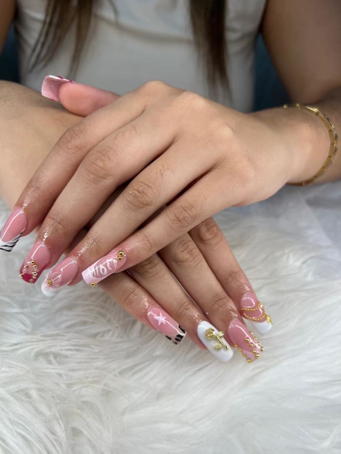 Lin nail artist square nail set
