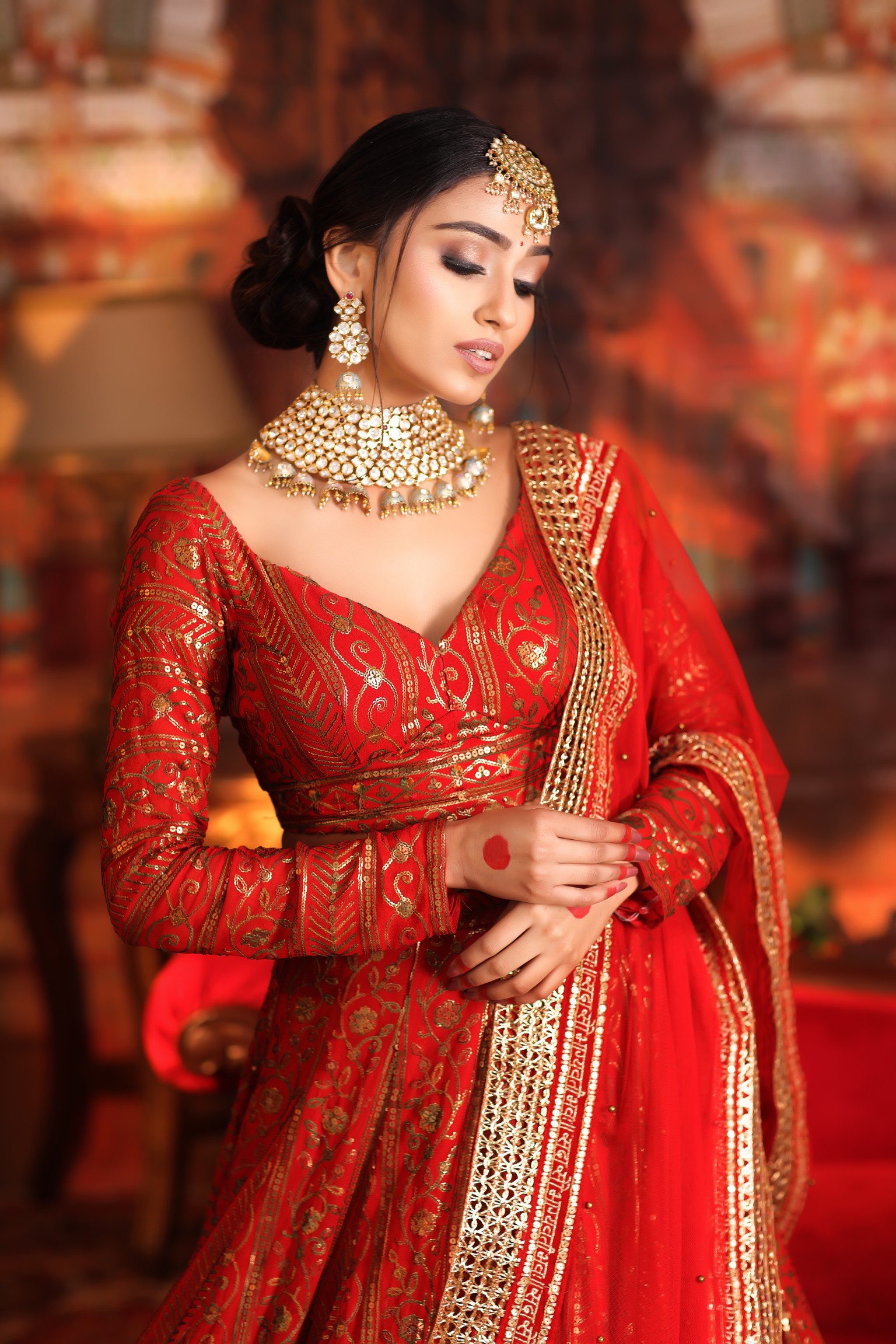Best Indian bridal makeup for traditional wedding ceremonies.