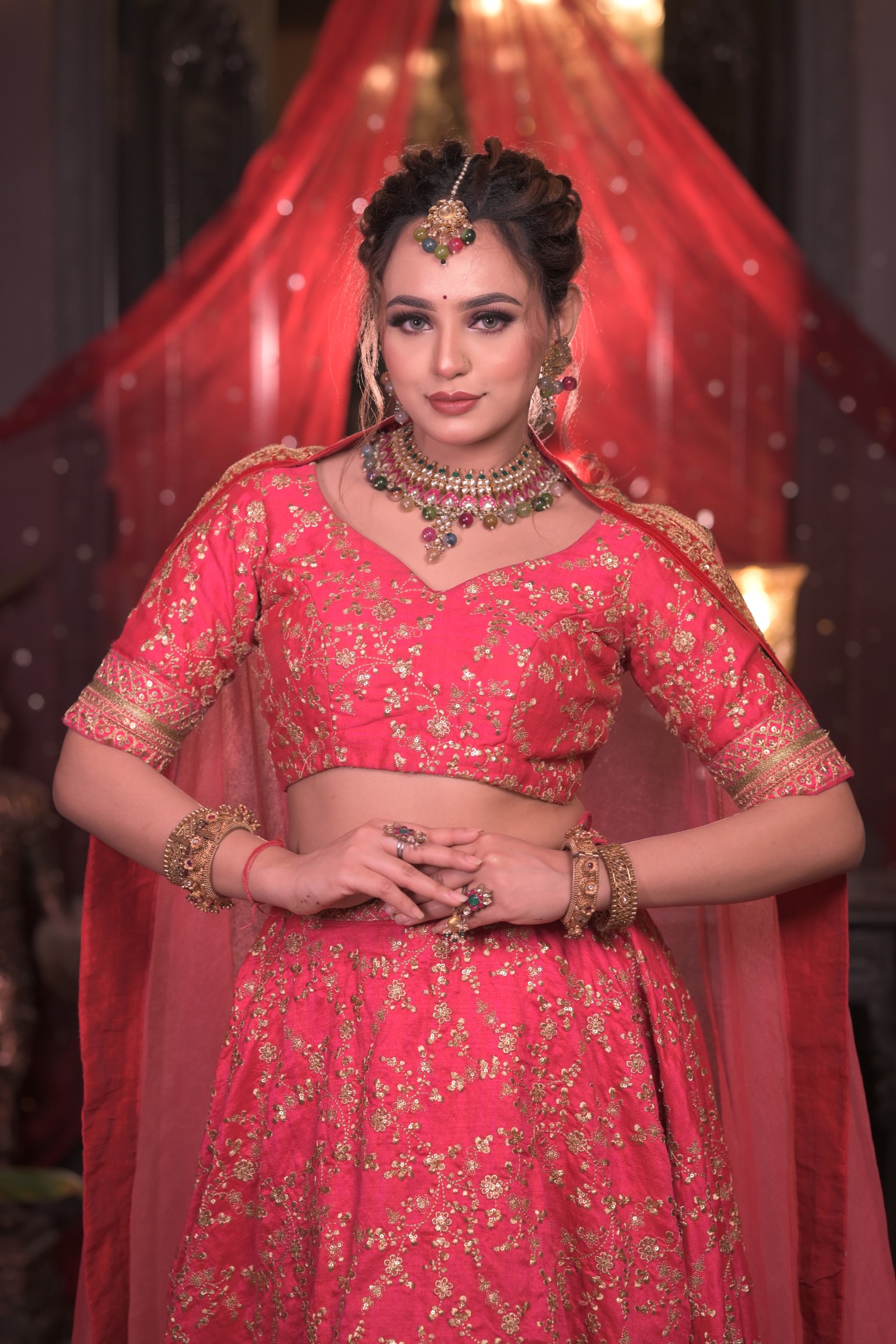 Best bridal makeup service for Indian weddings, flawless HD finish