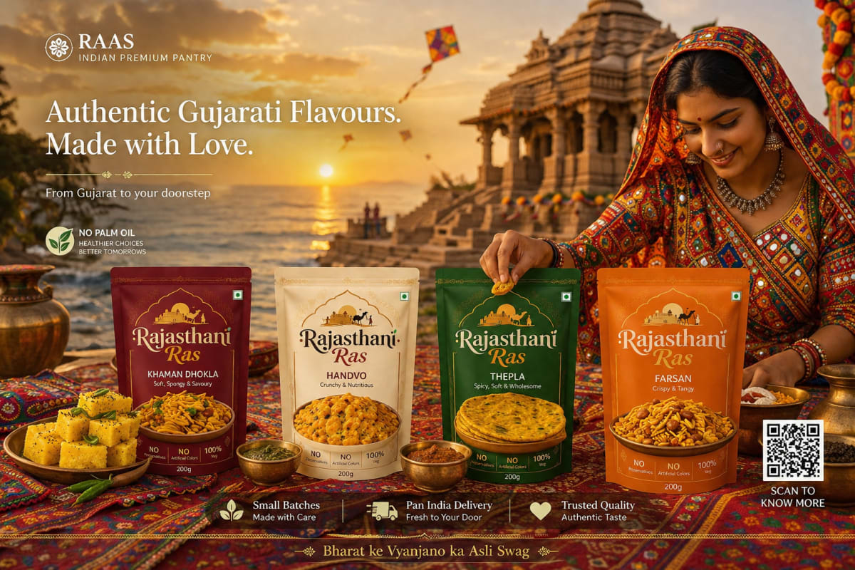 Gujarati Khakhra and farsan — regional snacks from Gujarat