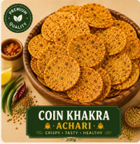 Achari Coin Khakra 200g pack