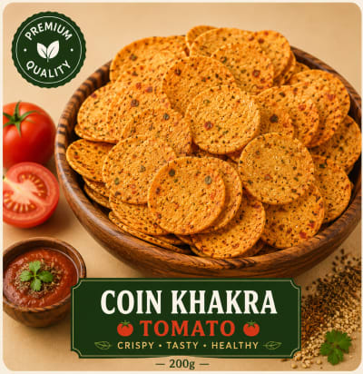 Tomato Coin Khakra 200g pack