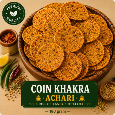 Achari Coin Khakra 180g pack
