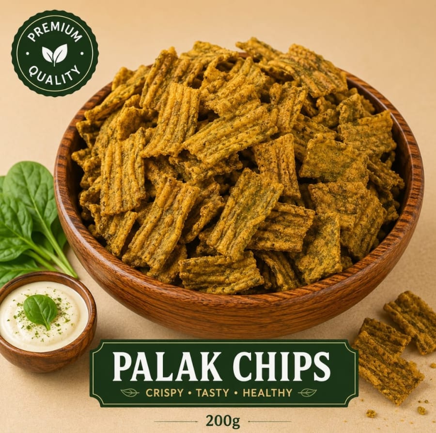 Palak Chips 200g pack