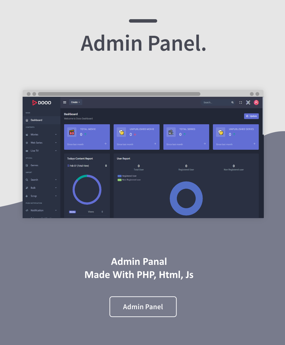 Dooo - Movie & Web Series Portal App User Documentation