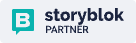 Storyblok Partner logo with the Storyblok title and iconic letter 'B'