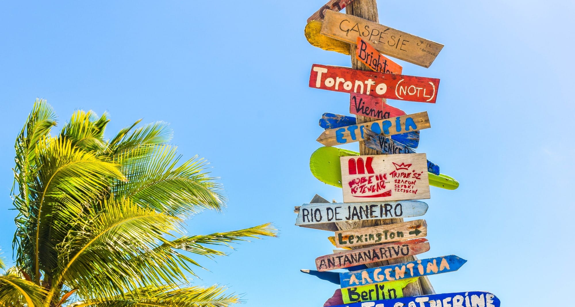 Signposts in the sunshine