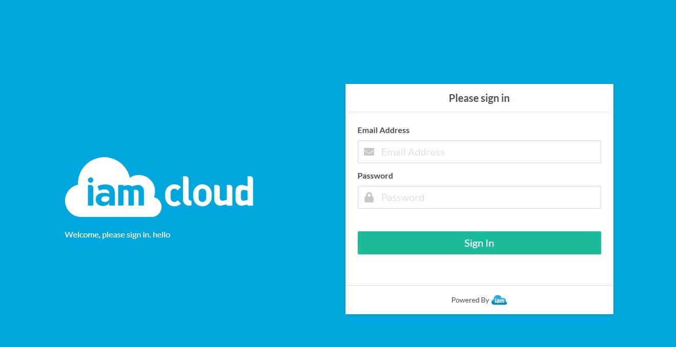 IAM Cloud SSO redesign mock up IAM Cloud SSO redesign mock up