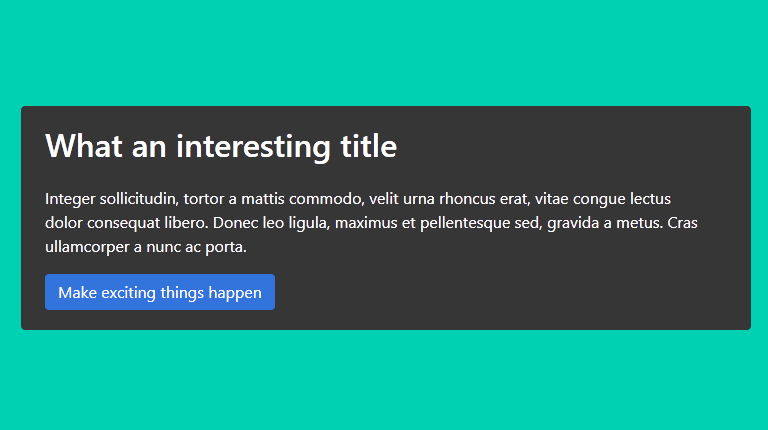 Our first screen styled up
