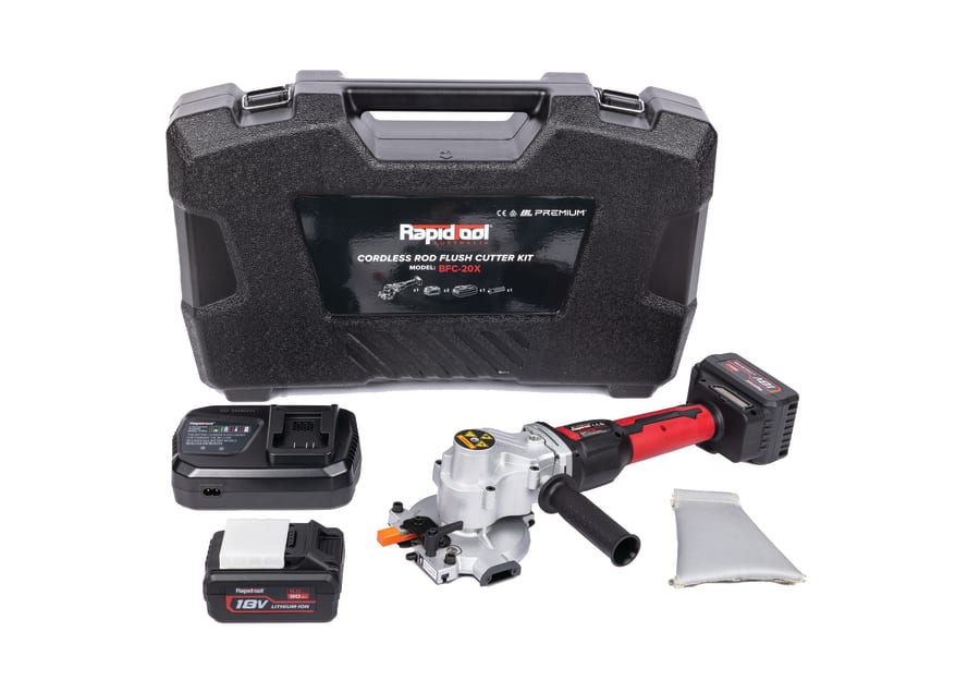 PREMIUM 18V Cordless 6-18mm Rebar + Rod Flush Cutter Kit