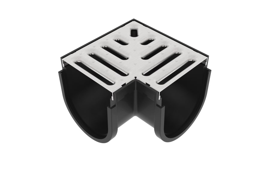 Storm Drain Corner Stainless Steel Grate