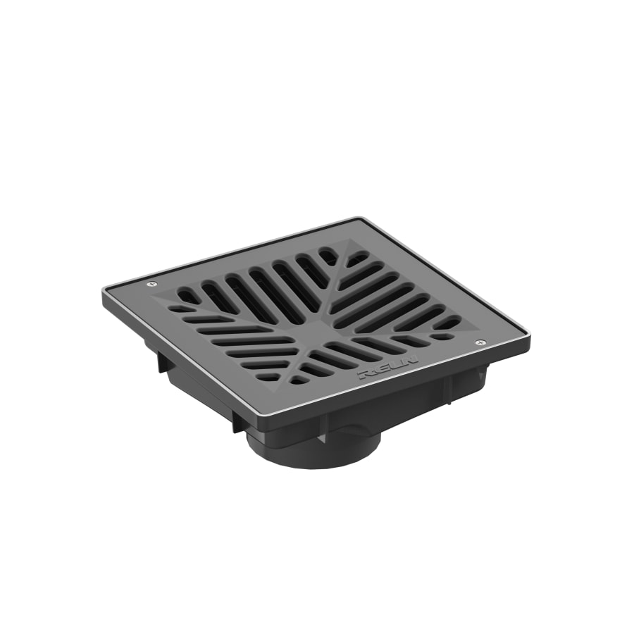 200 Series RELN Uni-Pit Vortex™ Black Plastic Concave Grate