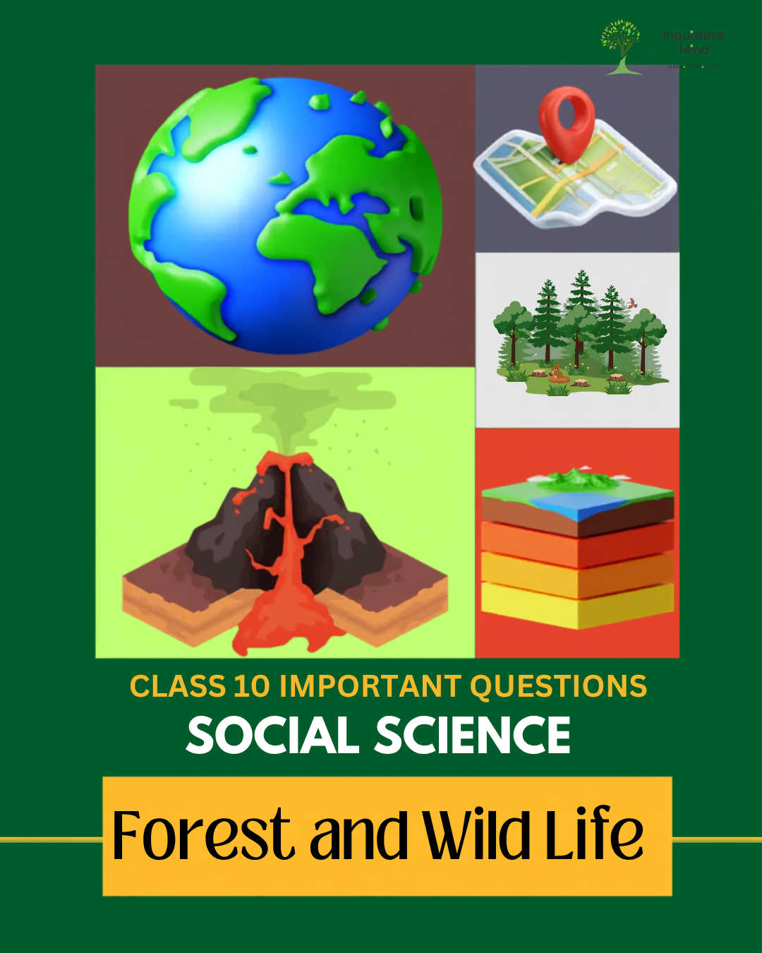 Cover for Class 10 SST - Forest and Wildlife Resources