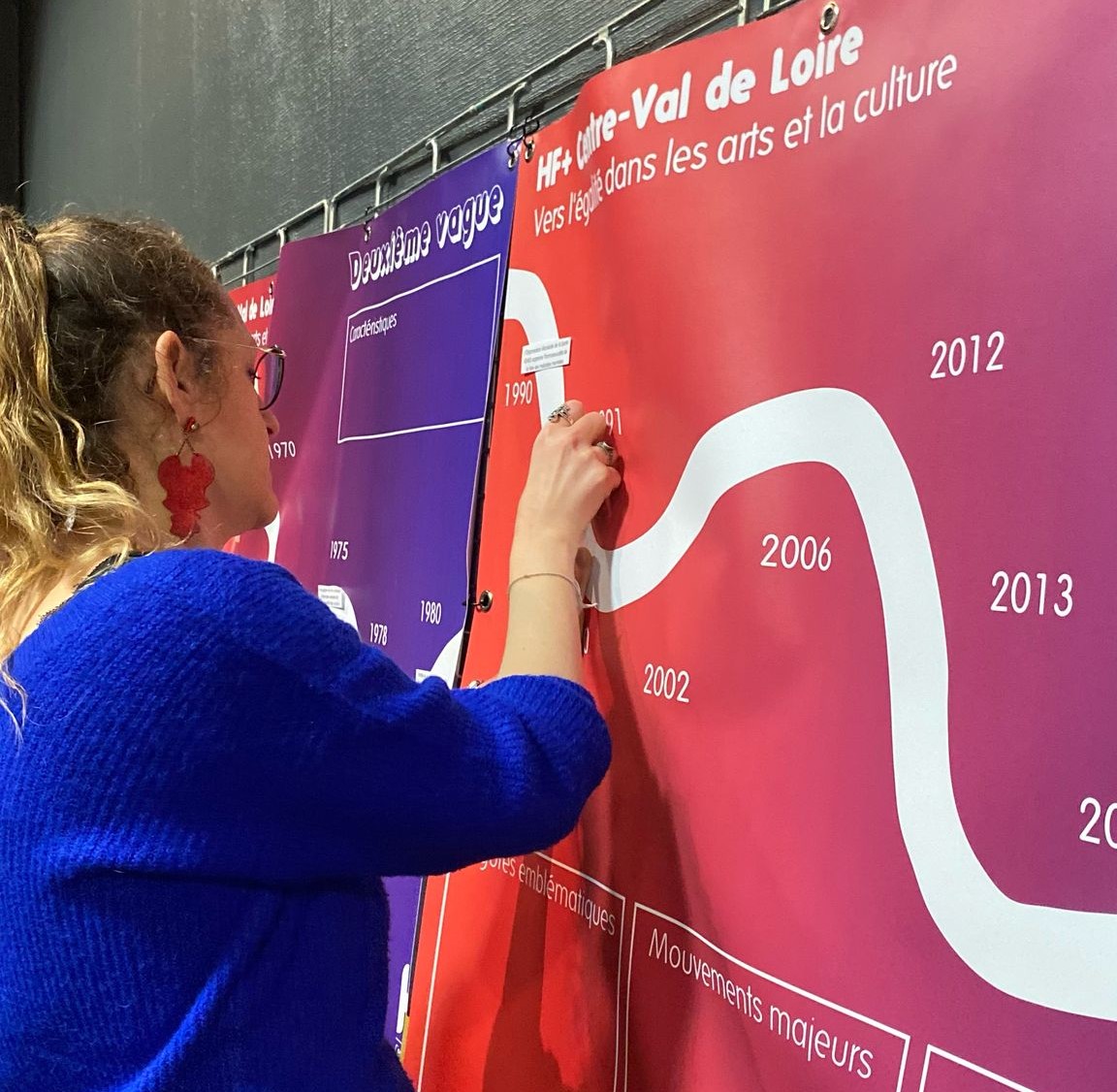 Une participante à un atelier de sensibilisation de l'association