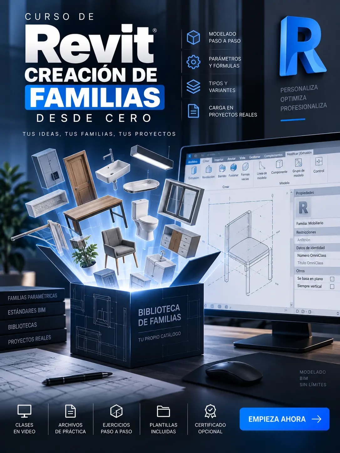 Curso de Revit Familias