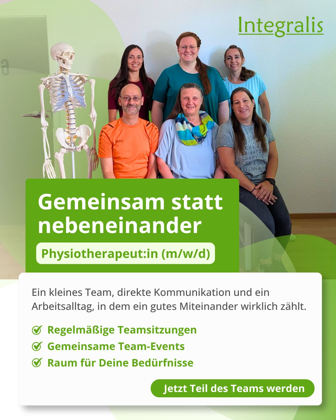 Physiotherapie Behandlung bei Integralis