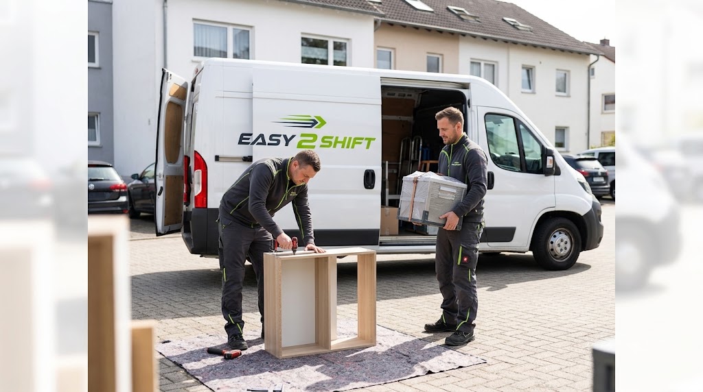 Spezialtransport von schwerem Gerät