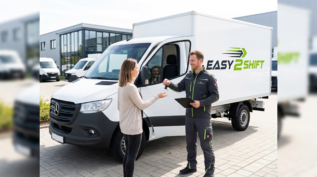 Moderne Transporter zum Mieten